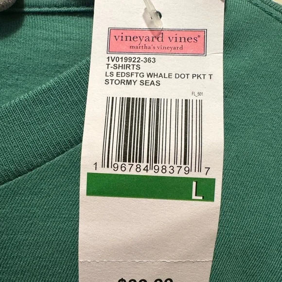 Vineyard Vines Men’s Stormy Seas T-Shirt -Size Large - Picture 4 of 5